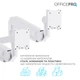 Настольное крепление для двух мониторов OfficePro MAH752W 24-57" 2~27 кг White - изображение 16
