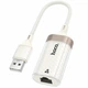 Сетевой адаптер USB to RJ45(LAN), 100 Мбит/с, HOCO UA41 / Сетевая карта / Интернет адаптер (23092) - изображение 1