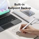 Стилус - ручка для ємнісних екранів 3-в-1 Magnetic Stylus Pen White Aluminum Alloy Type Vention (KQLW0) - зображення 2