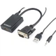 Адаптер Cablexpert HDMI - VGA (F/M), 0.15 м, Black (A-VGA-HDMI-01) - изображение 2