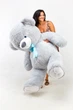 Великий плюшевий ведмедик Teddy Boom Томмі 2 метри сірий - зображення 2