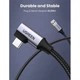 Дата кабель USB 3.0 AM to USB-C 1.0m 60W US385 90° Black Ugreen (20299) - зображення 3