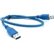 Дата кабель USB 3.0 AM/AM 0.6m Blue Voltronic (YT-3.0AM+AM-0.6) - зображення 2