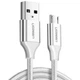 Дата кабель USB 2.0 AM to Micro 5P 1.0m US290 Aluminum Braid White Ugreen (60151) - зображення 1