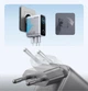 Сетевое зарядное устройство Anker GaN Charger 100W, 2xUSB-C, 1xUSB-A, Display Silver + кабель USB Type-C (B121BG41) - изображение 2