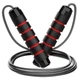 Скакалка скоростная 260 см Feel Fit Черно-красная - изображение 1