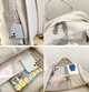 Женский рюкзак школьный молодежный подростковый 41×30×16 см — портфель для студентки с брелком и отделением для ноутбука Розовый (R256-4) - изображение 10
