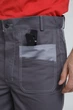 Брюки рабочие Komplekt серый темный/красный XXXL (60-62) рост 182-188 - зображення 5