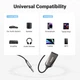 Bluetooth AUX адаптер UGREEN 5.1 для авто и домашней аудиосистемы, беспроводной аудиоресивер 3.5 мм с микрофоном - изображение 2