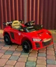 Детский электромобиль Cabrio 6V 5Ah с пультом управления, плавным стартом, LED-фарами, USB, AUX, MP3 и открывающимися дверями, Красный - изображение 4
