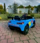 Детский спортивный электромобиль-кабриолет Cabrio 6V 5Ah со спойлером — синий (пульт ДУ, LED-фары, музыка, плавный старт) - изображение 5
