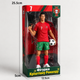 Коллекционная фигурка Cristiano Ronaldo 22см с мячом на подставке сувенир для фанатов футбола - изображение 4
