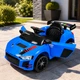 Детский электромобиль Cabrio 6V 5Ah с пультом управления, плавным стартом, LED-фарами, USB, AUX, MP3 и открывающимися дверями, Синий - изображение 1