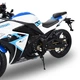 Электроскутер TV6 mid-drive FST 3000W 72V 60Ah white & blue (291186) - изображение 5