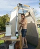 Палатка для душа Naturehike Shower Tent NH21ZP005 компактная с PU2000, PE дно, алюминиевый каркас - изображение 5