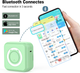 Мини-принтер HUIJUTCHEN Bluetooth 4.0, 205 DPI, для фото и этикеток, iOS/Android, 10 рулонов, зеленый - изображение 7