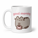 Чашка кот Пушин Pusheen The Cat с надписью Good Morning 330 мл - изображение 1