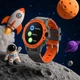 Детские / взрослые смарт часы - телефон Smart Watch 4G SIM-карта, IP67, GPS, кнопка SOS, прослушивание, видеозвонок, геозабор Tabby K55 оранжевый - изображение 2