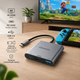 Док-станція Onshida 3в1 USB-C HDMI адаптер 4K 30Hz PD 100W USB 3.0 для Nintendo Switch MacBook Samsung DeX - зображення 2