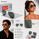 Солнцезащитные очки Aviator унисекс поляризованные UV400 стильные авиаторы люкс качество, унисекс, Green Golden - изображение 6