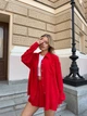 Костюм женский двойка юбка-шорты баллон+рубашка красного цвета 38936 44/46 - изображение 3