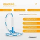 Бісерна скакалка EasyFit для трюків 2,7 м біло-блакитна скакалка для фітнесу тренажер для тренувань - зображення 2