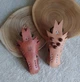 Брелок из кожи "Голова дракона" Светло-коричневый - изображение 4