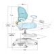 Дитяче крісло Evo-kids Mio Air Blue (арт.Y-307 KBL) - изображение 3