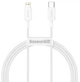 Кабель Baseus Superior Series Fast Charging Data Cable Type-C to iP PD 20W 2m White - изображение 1