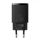 Мережевий зарядний пристрій Baseus Compact Quick Charger U+C 20W EU Black - изображение 1