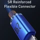 Кабель Baseus Crystal Shine Series Fast Charging Data Cable USB to iP 2.4A 2m Blue - изображение 5