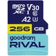 Карта пам'яті microSD 256GB GOODRAM Rival UHS-I/U3 Class 10 + SD-adapter (GGSM2AA-2560R12) - зображення 1