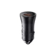 Автомобільний зарядний пристрій Baseus Golden Contactor Max Dual Fast Charger Car Charger U+C 60W Dark Gray - зображення 4
