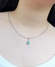 Серебряная подвеска с бериллом и цирконием P600/м-бр - изображение 2