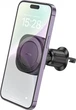 Магнитный автодержатель для телефона HOCO H28 Rainbow ring magnetic car holder в дефлектор с усиленным винтовым зажимом и вращением на 360° Черный - изображение 4