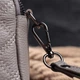 Женская кожаная стеганая сумка через плечо Vintage из натуральной кожи с двумя отделениями и плечевым ремнем серая 70882 - изображение 12