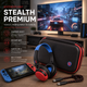 Дорожный набор STEALTH Premium для Nintendo Switch / Lite / OLED: Чехол, наушники и кабель - изображение 1