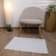 Рушник махровий для ніг Килимок GM Textile 50х70см 500г/м2 (Білий) - зображення 4