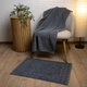 Набір готельних махрових рушників 3шт GM Textile 50х70см, 50х90см, 70х140см (Сірий) - зображення 6