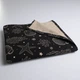 Пляжное полотенце большое тонкое махровое с принтом GM Textile 70х150 см 300 г/м2 (Черный) - изображение 1