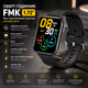Смарт-годинник FMK 1.72" Bluetooth з дзвінками, IP68, пульсометр, SpO₂, тиск, фітнес-трекер для Android та iPhone, чорний - зображення 1