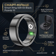 Смарт-кольцо Smart Ring SSR-03 Black размер 11, фитнес трекер, пульс, SpO2, сон, 5ATM, зарядный кейс - изображение 3