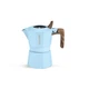 Гейзерная кофеварка с двойным клапаном MHW-3BOMBER Double Valve Moka Pot 100 мл Голубая (M6575BL-OS) - изображение 1