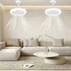 Вентилятор люстра Multi-function Fan Light 2в1 стельовий світильник з вентилятором E27 нейтральне світло 4000K LED лампа з циркуляцією повітря три режими роботи освітлення та обдув для кухні їдальні кабінету робочої зони компактний формат - зображення 2