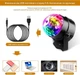 Диско-куля LED RGB з пультом та USB | Обертання 360°, музична активація, 3 режими, світломузика для вечірок - зображення 4