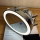 Зеркало настенное для ванной комнаты с LED-подсветкой 20 см косметическое двустороннее с увеличением 3× - изображение 7