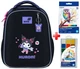 Рюкзак школьный каркасный Kite Kuromi HK26-555S-3 подарок карандаши и краски наружные габариты 36,5x27x15,5 - изображение 1