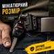 Міні-пістолет брелок 7 см зелений з кобурою, розбірний, металевий - зображення 3