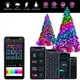 Светодиодная гирлянда 10 м Bluetooth RGB LED лента управления с телефона USB Dreamcolor уличная для дома сада - изображение 4