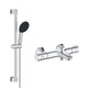 Змішувач для ванни Grohe Grohtherm 800 34567000 з душовим гарнітуром 27948001 (34567001) - зображення 1